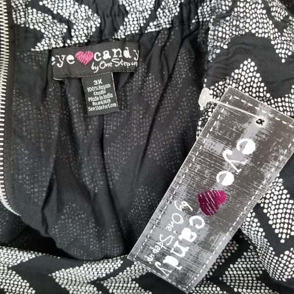 NWT Eye Candy Women's 3X Chevron Stripe Skort NEW - Picture 4 of 5